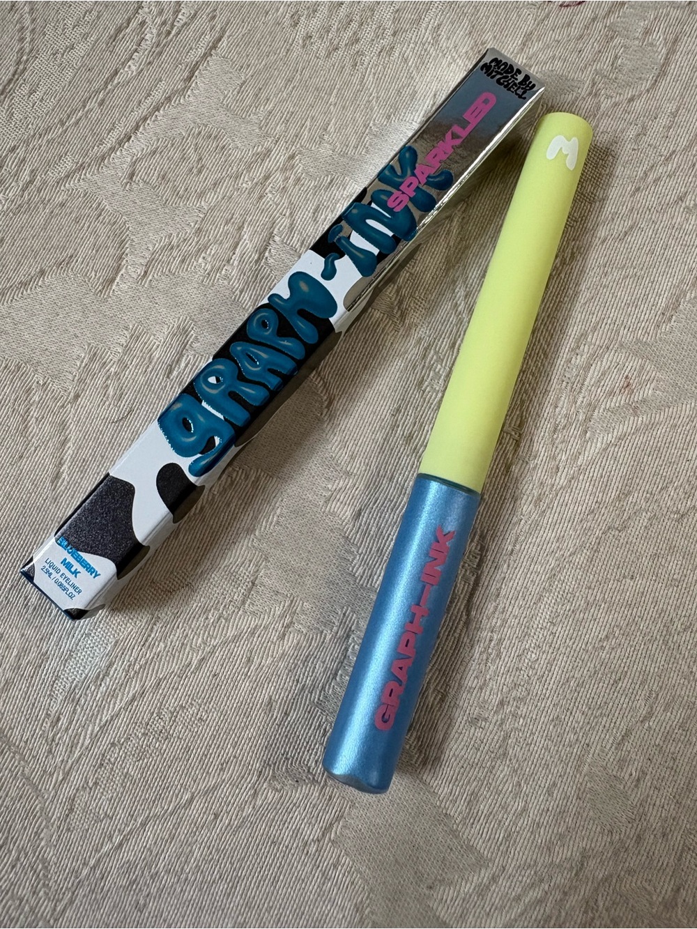 Made by Mitchell Graph-Ink Sparkled Glittery Eyeliner — Blueberry Milk BNIB